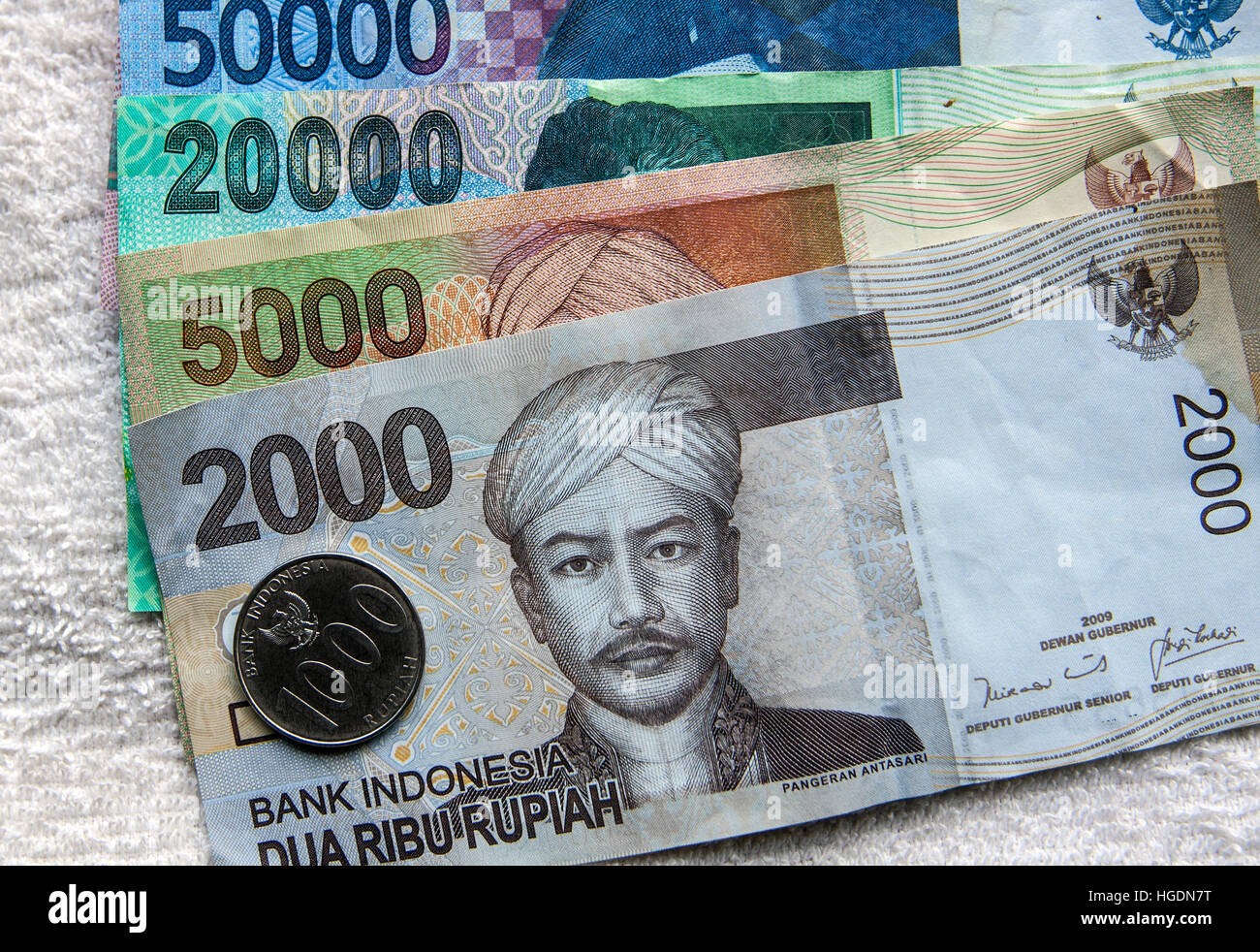 Monnaie roupie Indonésie Bali Photo Stock - Alamy