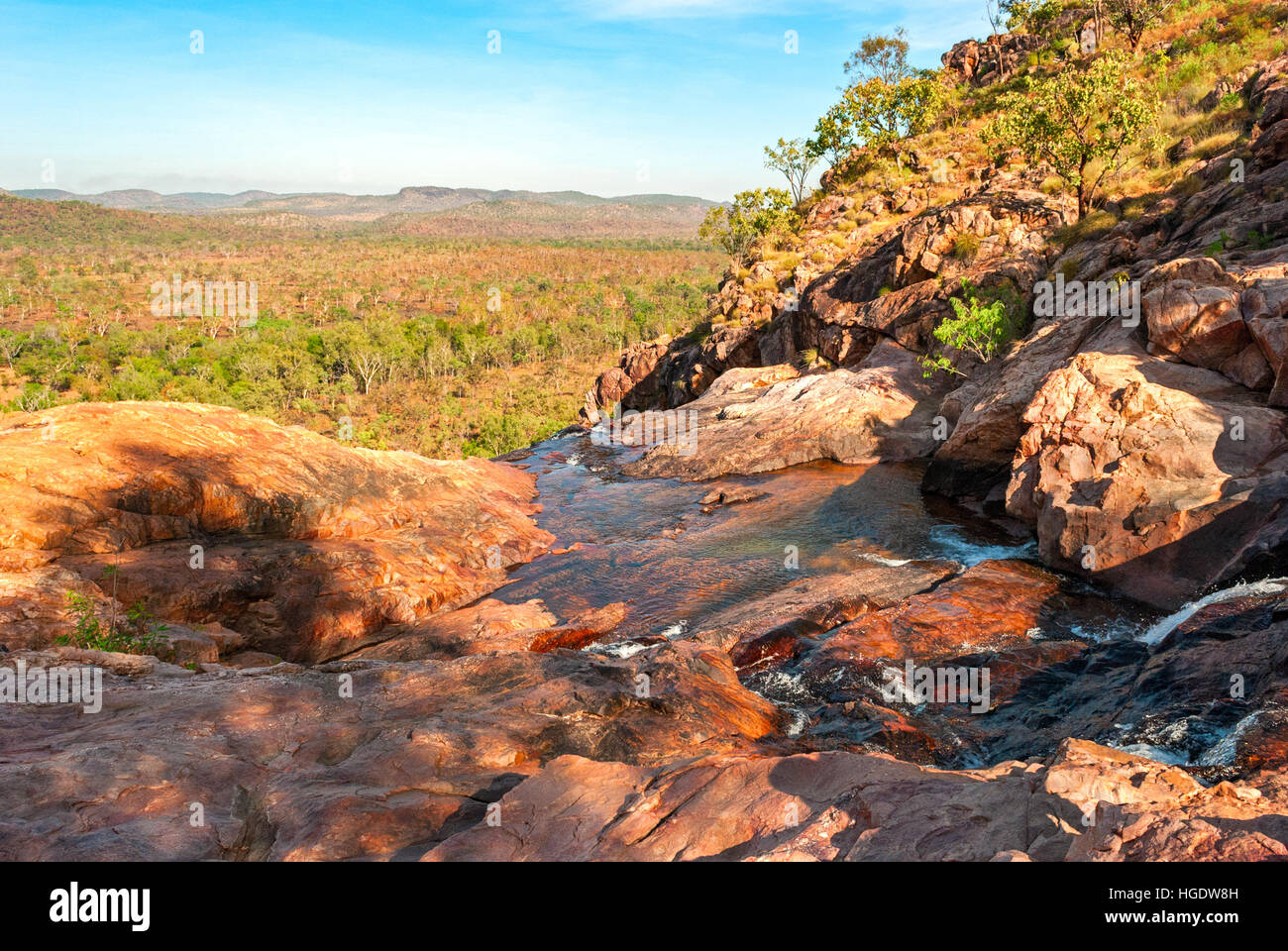 Parc National de Kakadu (Territoire du Nord Australie) paysage près de Gunlom Lookout Banque D'Images