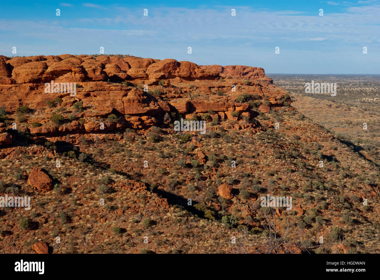 Kings Canyon paysage, Territoire du Nord, Australie Banque D'Images