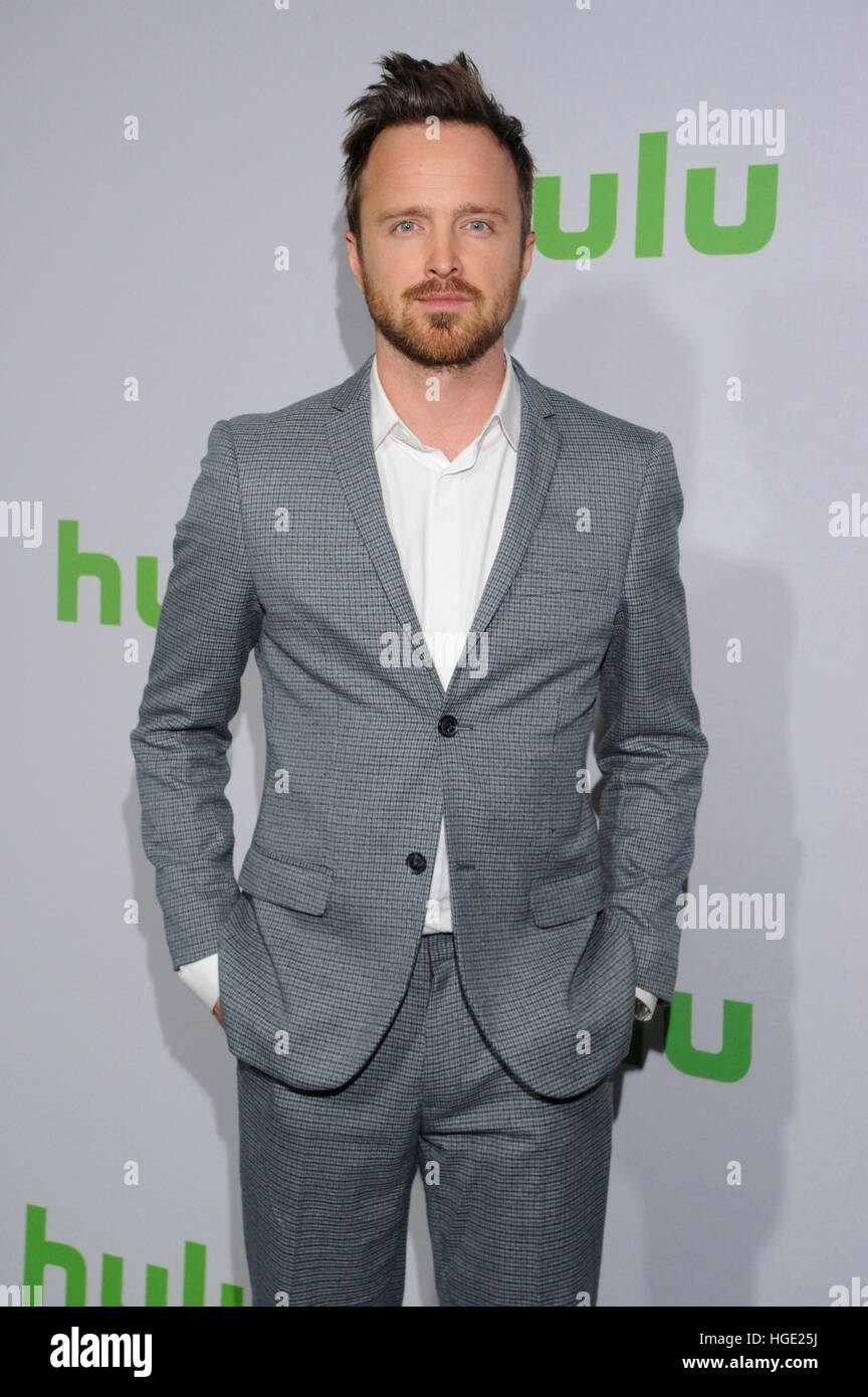 Los Angeles, USA. 07Th Jan, 2017. Aaron Paul assiste à Hulu's Winter TCA 2017 Tapis Rouge tenue à l'hôtel The Langham Huntington le 7 janvier 2017 à Los Angeles, Californie. © l'accès Photo/Alamy Live News Banque D'Images