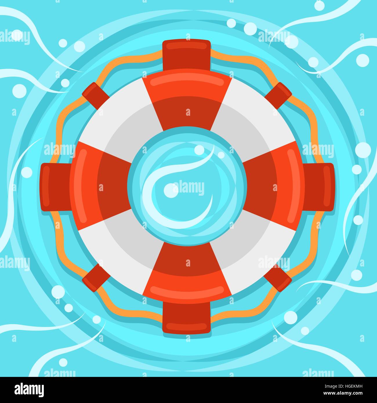 Icône vecteur couleur télévision bouée Illustration de Vecteur