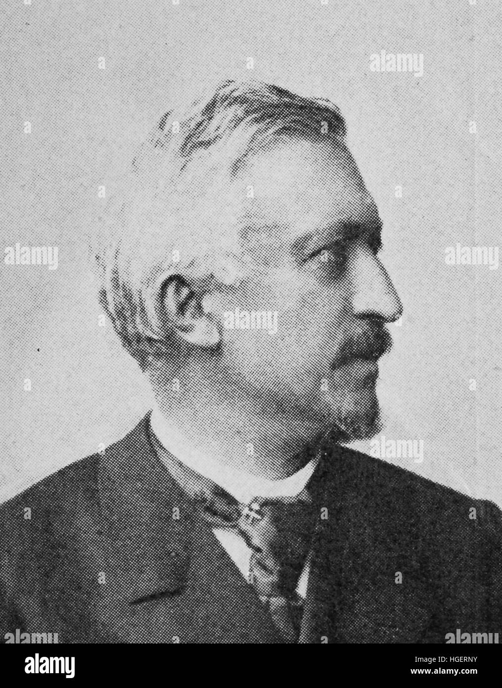 Bernhard Rudolf Foerster, né le 18 avril 1840 ; mort le 8 mars 1904, est un ingénieur des mines et des fonctionnaires du ministère. Saxon, reproduction d'une photo de l'année 1895, l'amélioration numérique Banque D'Images