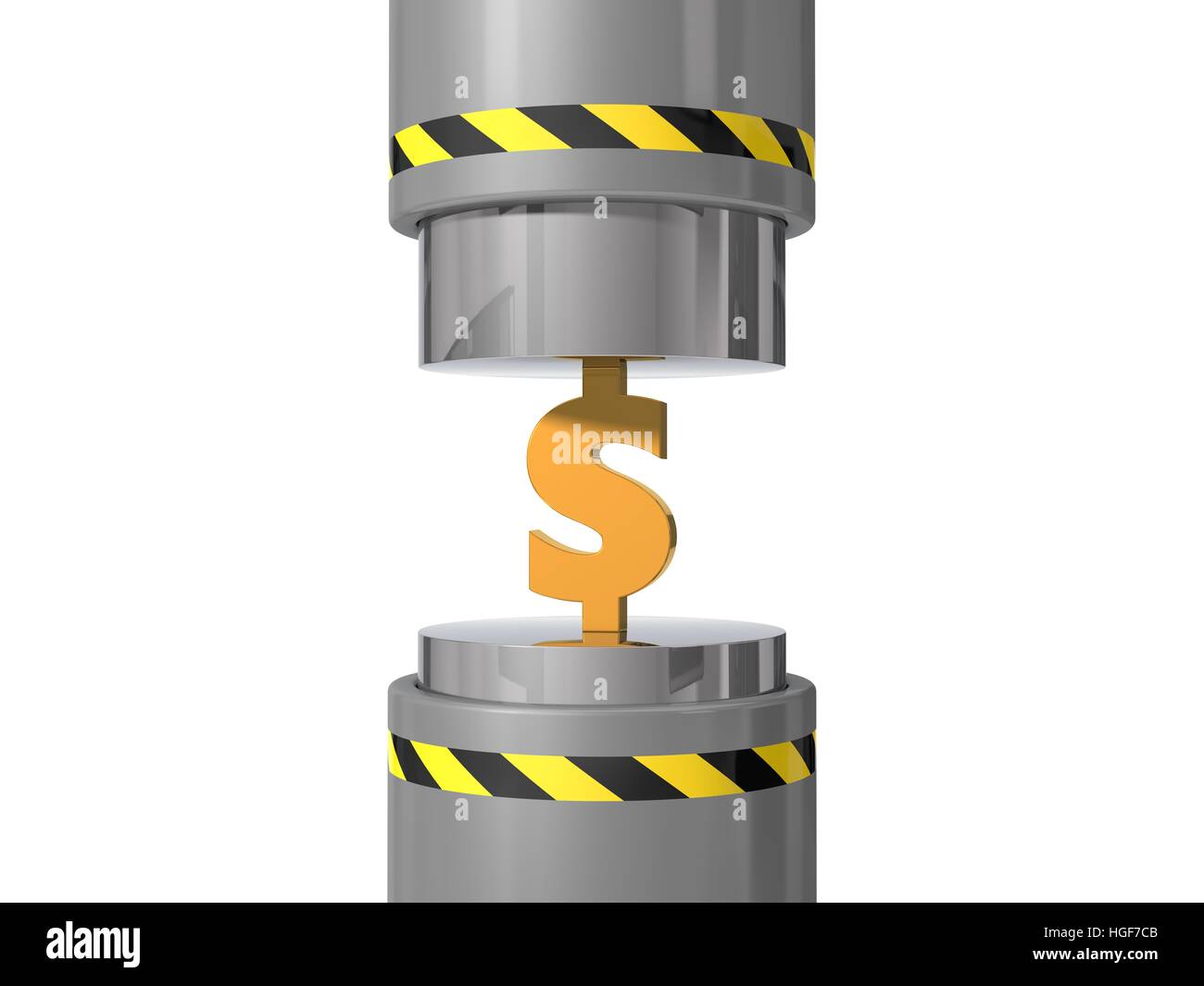 3d illustration de presse hydraulique Photo Stock - Alamy