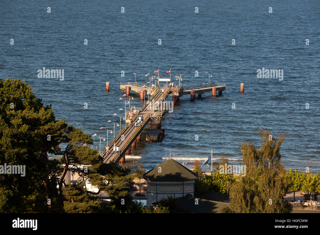 Jetée de Binz, spa de la mer Baltique Rugen, 1 Banque D'Images