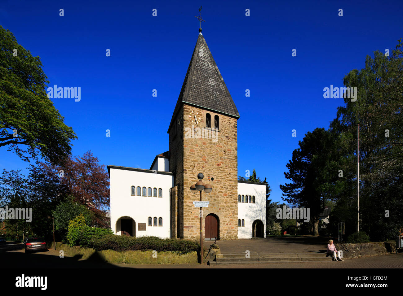 Église Saint Pierre et Paul à Oer-Erkenschwick, Ruhr, Rhénanie du Nord-Westphalie Banque D'Images