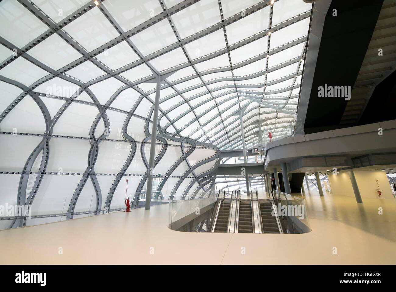 Le Centre de Convention d'euros 'La Nuvola" par l'architecte Massimiliano Fuksas, Rome, Italie, 20 décembre 2016 © Fabio Mazzarella/Sintesi/Alamy Stock Pho Banque D'Images