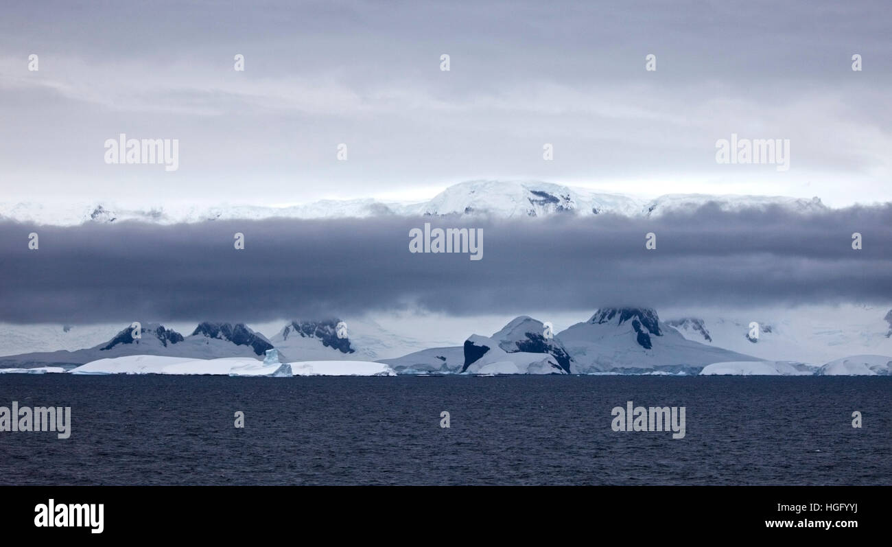 Le détroit de Gerlache, Péninsule Antarctique Banque D'Images