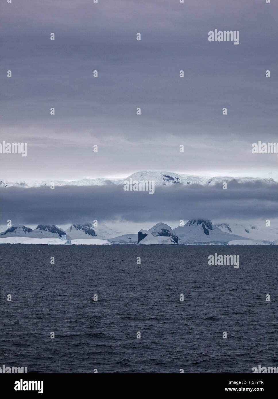 Le détroit de Gerlache, Péninsule Antarctique Banque D'Images