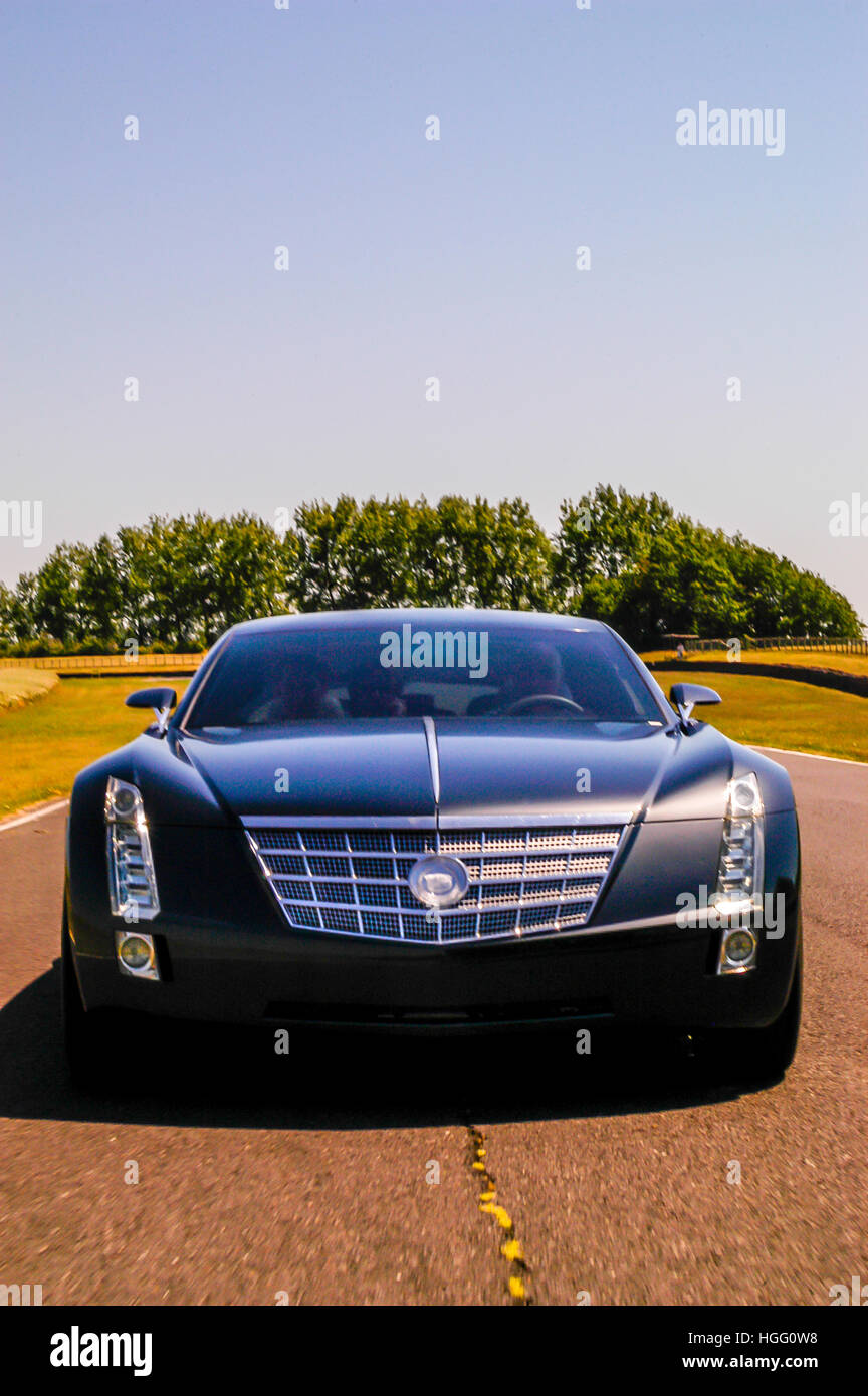 La voiture concept Cadillac seize à Goodwood racetrack Banque D'Images