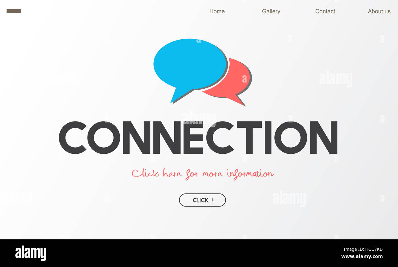 Blog social Connexion Communication Concept Message Banque D'Images