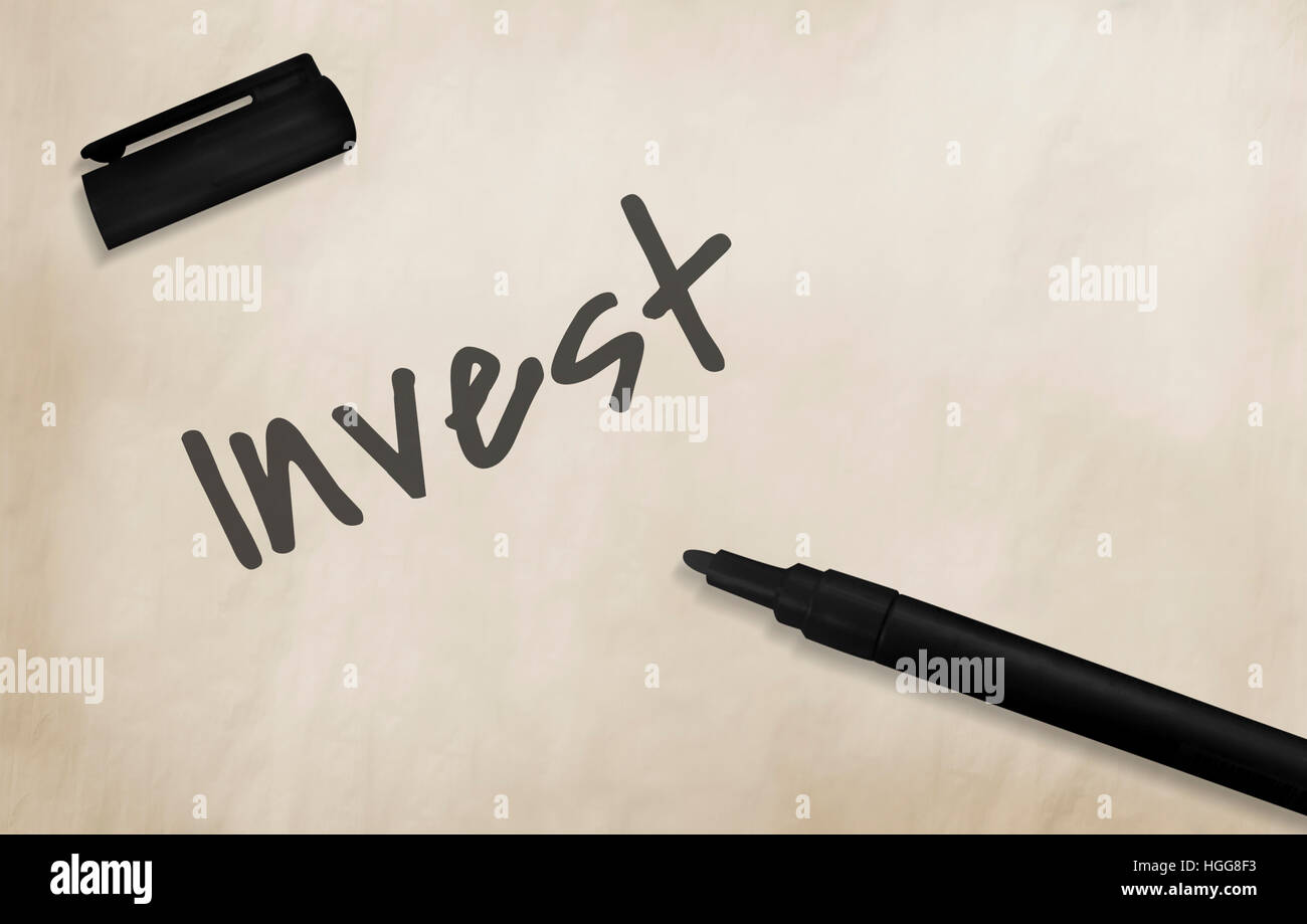 Où investir Investissement Entrepreneur Concept d'évaluation des risques financiers Banque D'Images