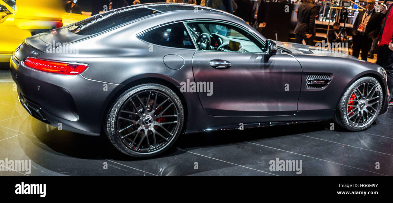 Detroit, USA. Jan 9, 2017. Une MERCEDES BENZ AMG GT C EDITION 50 à l'éblouit North American International Auto Show 2017 à Detroit, MI. © Zuma Zuma via le fil/câble/Alamy Live News Banque D'Images