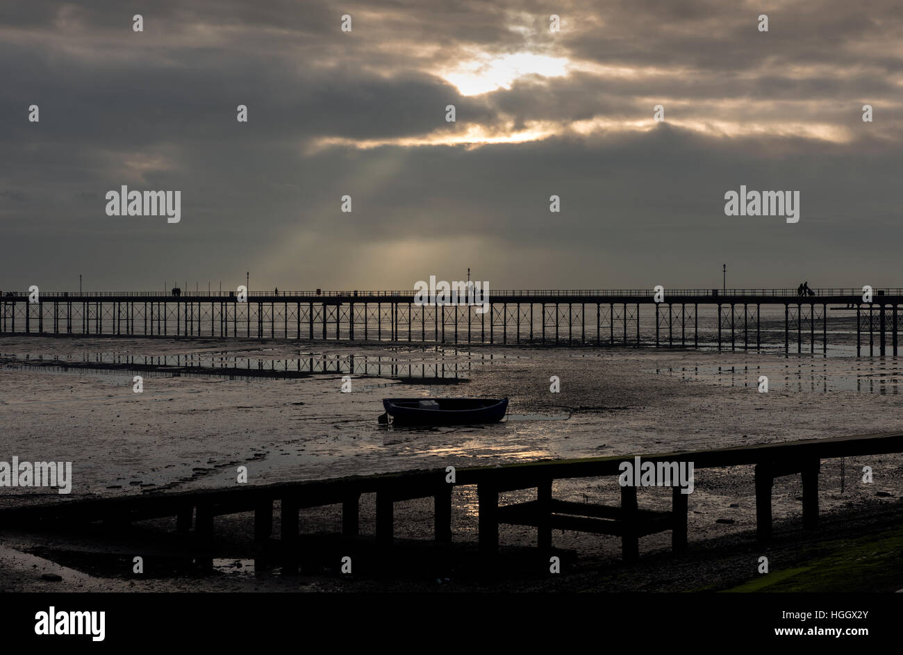 Jetée de Southend, Southend on Sea, Essex, Angleterre, Royaume-Uni. 8 janvier 2017 Southend est une résidence typique de la station balnéaire Banque D'Images