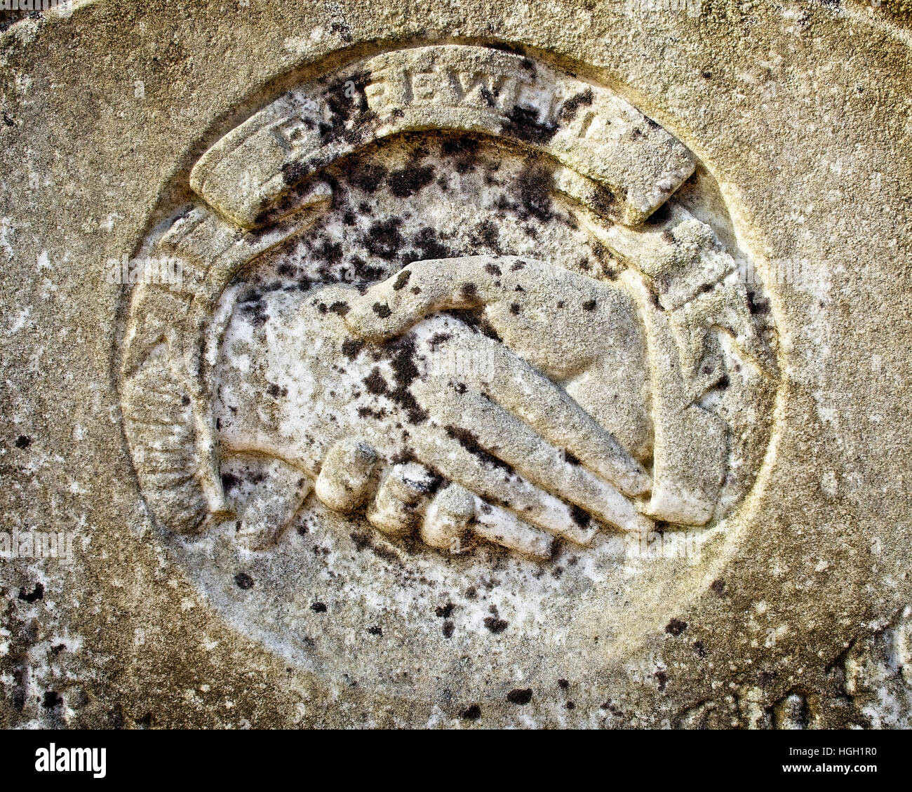 Tomball TX, USA - 27 décembre 2016 - Ce cimetière est un monument TX et était ouvert en 1873. Banque D'Images