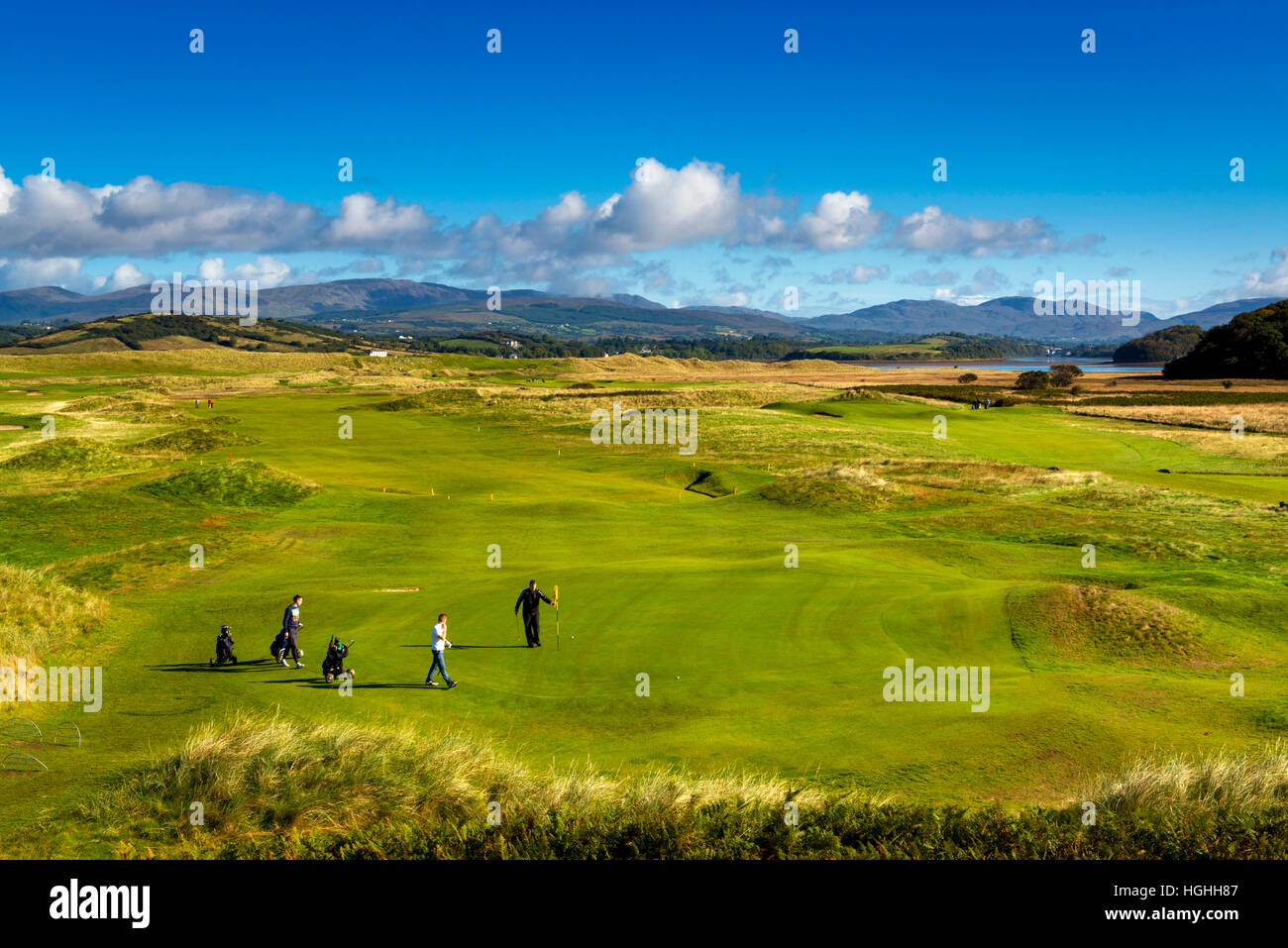 Donegal Golf Club Mervagh Blue stack mountains Co. Irlande Donegal Banque D'Images