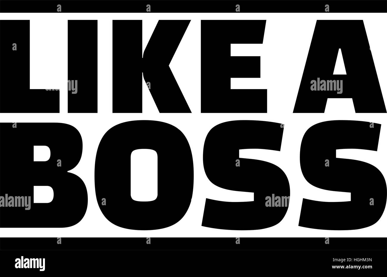 Comme un boss Illustration de Vecteur Comme un boss Illustration de Vecteur
