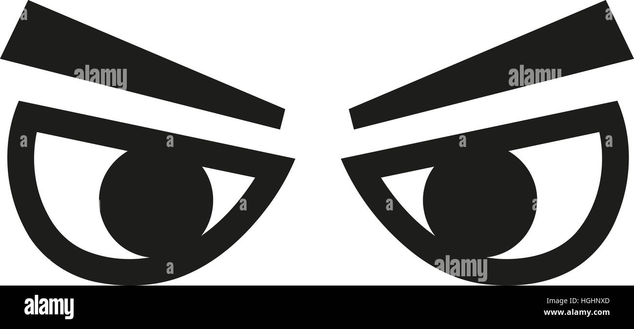 Regard en colère Banque D'Images
