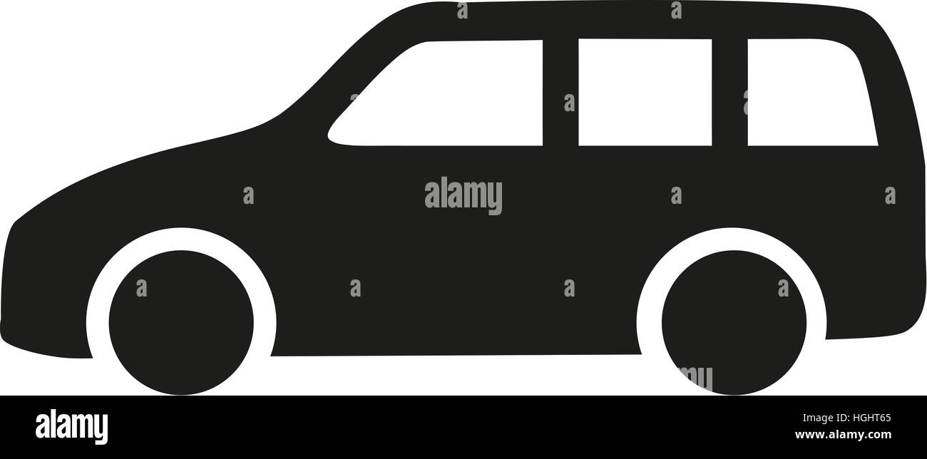 L'icône de station wagon Banque D'Images