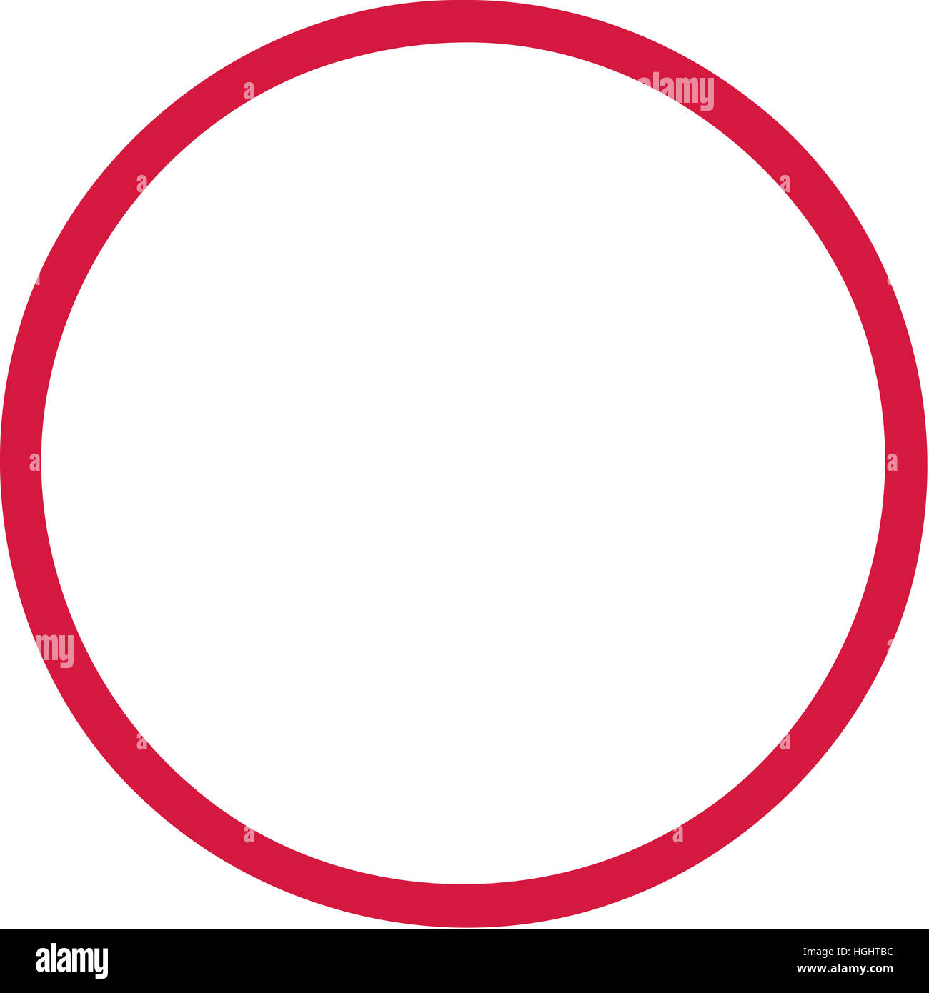 Cercle contour rouge Photo Stock - Alamy