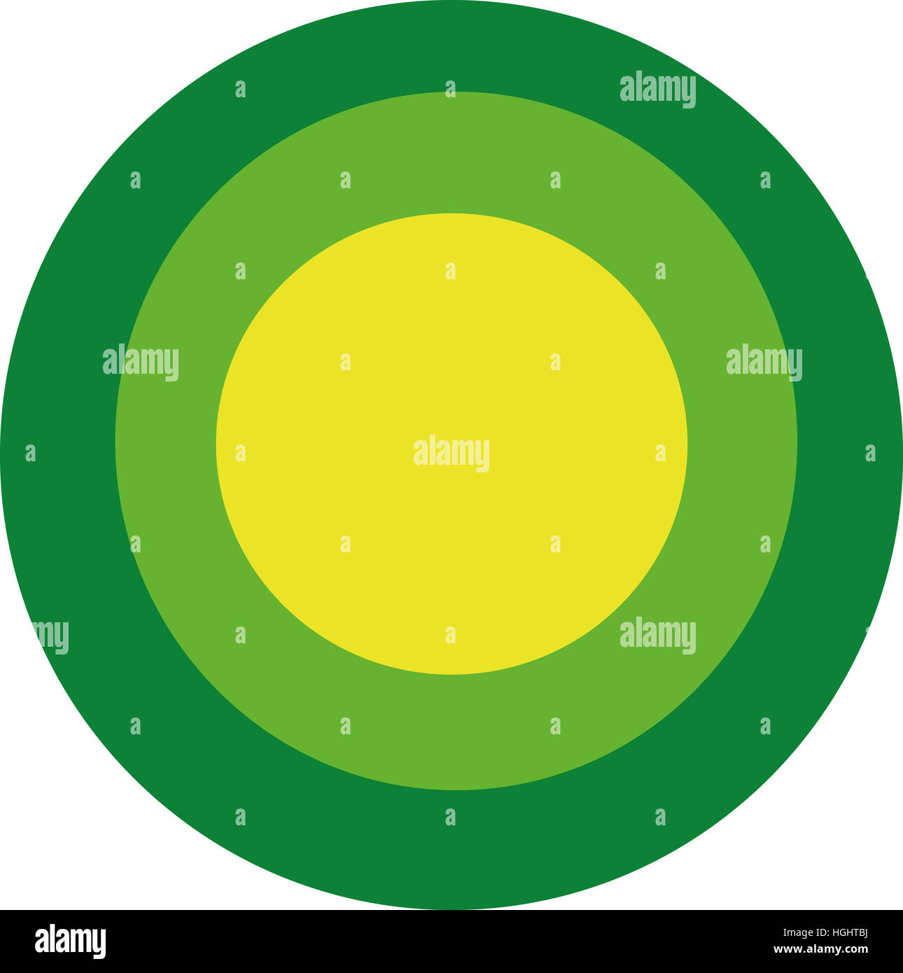 Formes cercle vert Banque D'Images