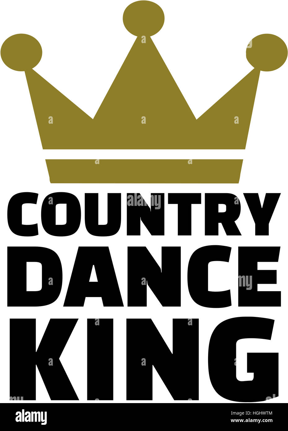 Le roi danse Country Banque D'Images