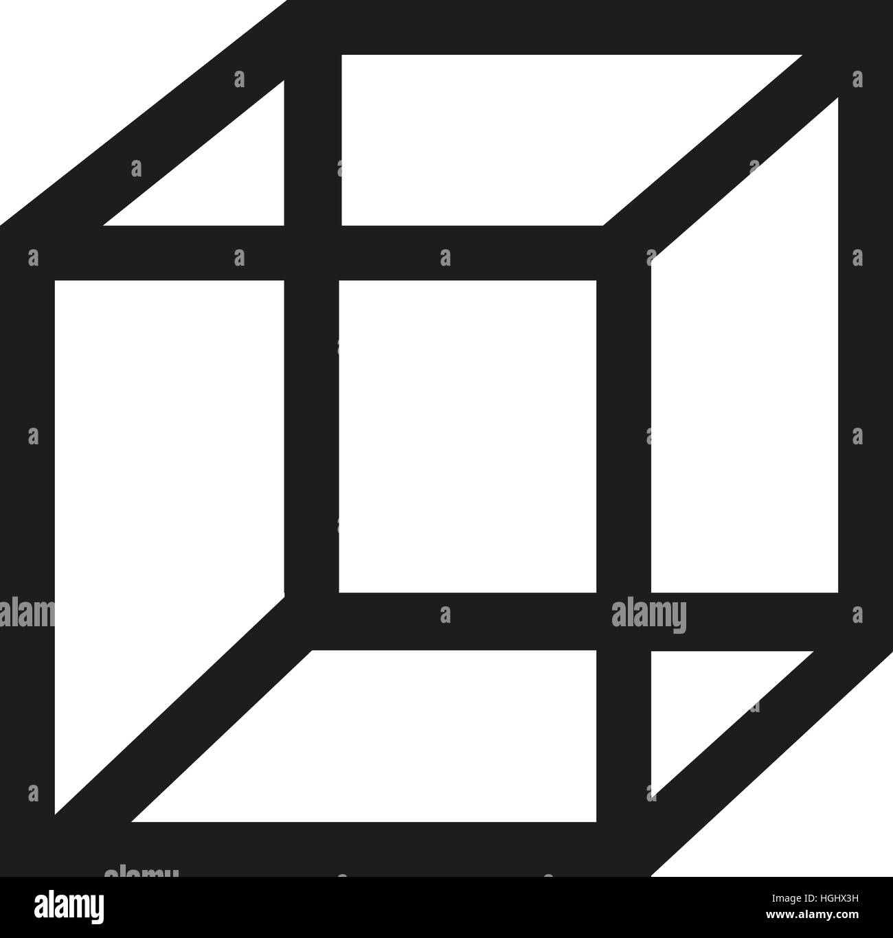 Schéma de cube Banque D'Images