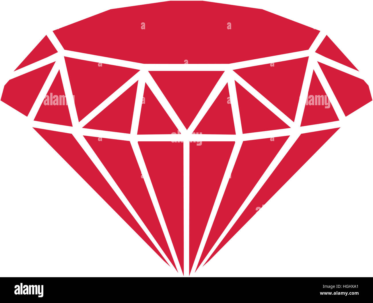 Diamant rouge Banque D'Images