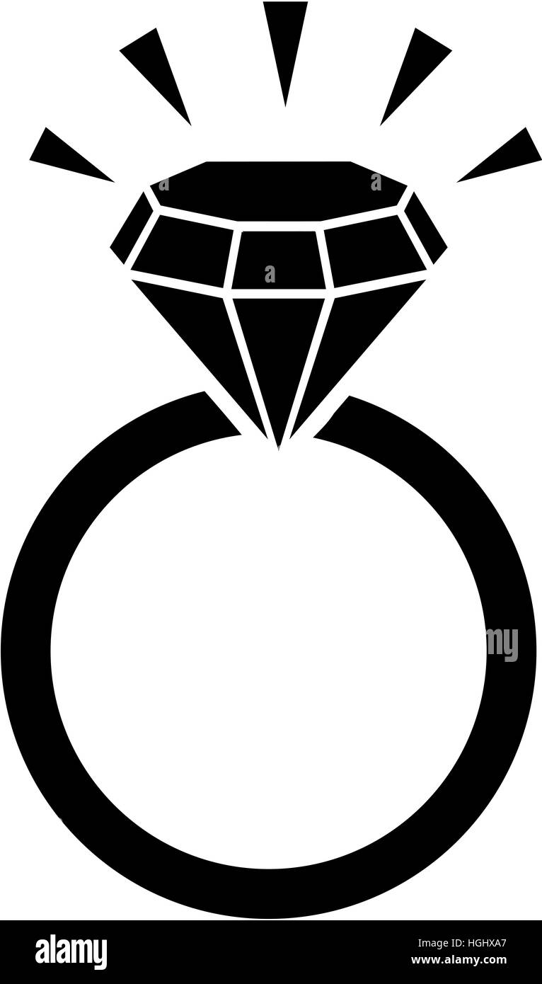 Bague en diamant avec bling Banque D'Images