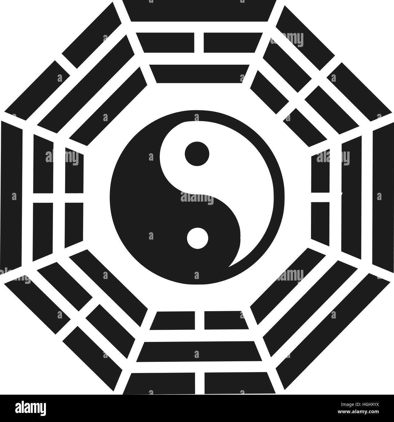 Feng Shui - le yin et le yang Banque D'Images