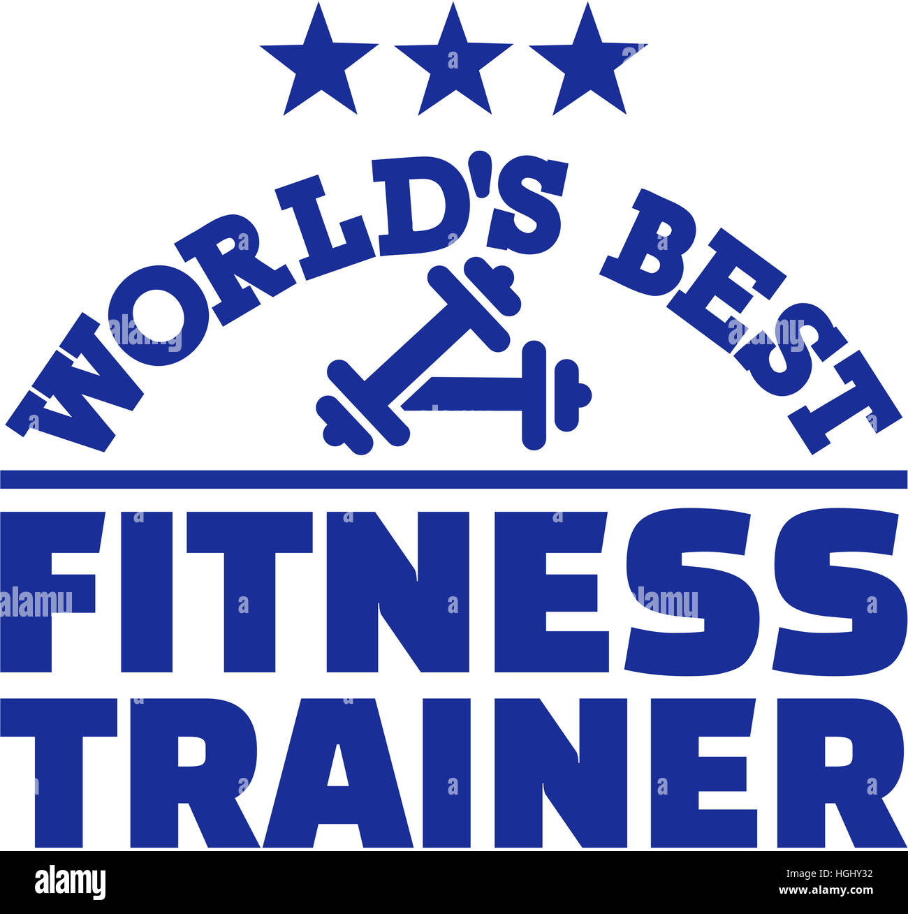 World's best fitness trainer Banque D'Images