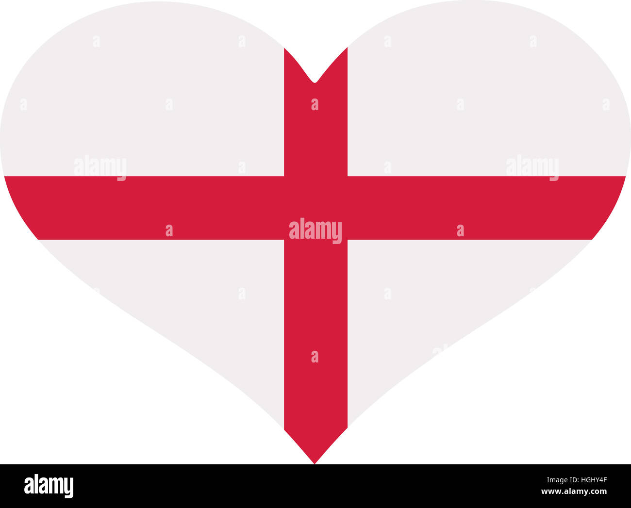 Drapeau de l'Angleterre coeur Photo Stock Alamy