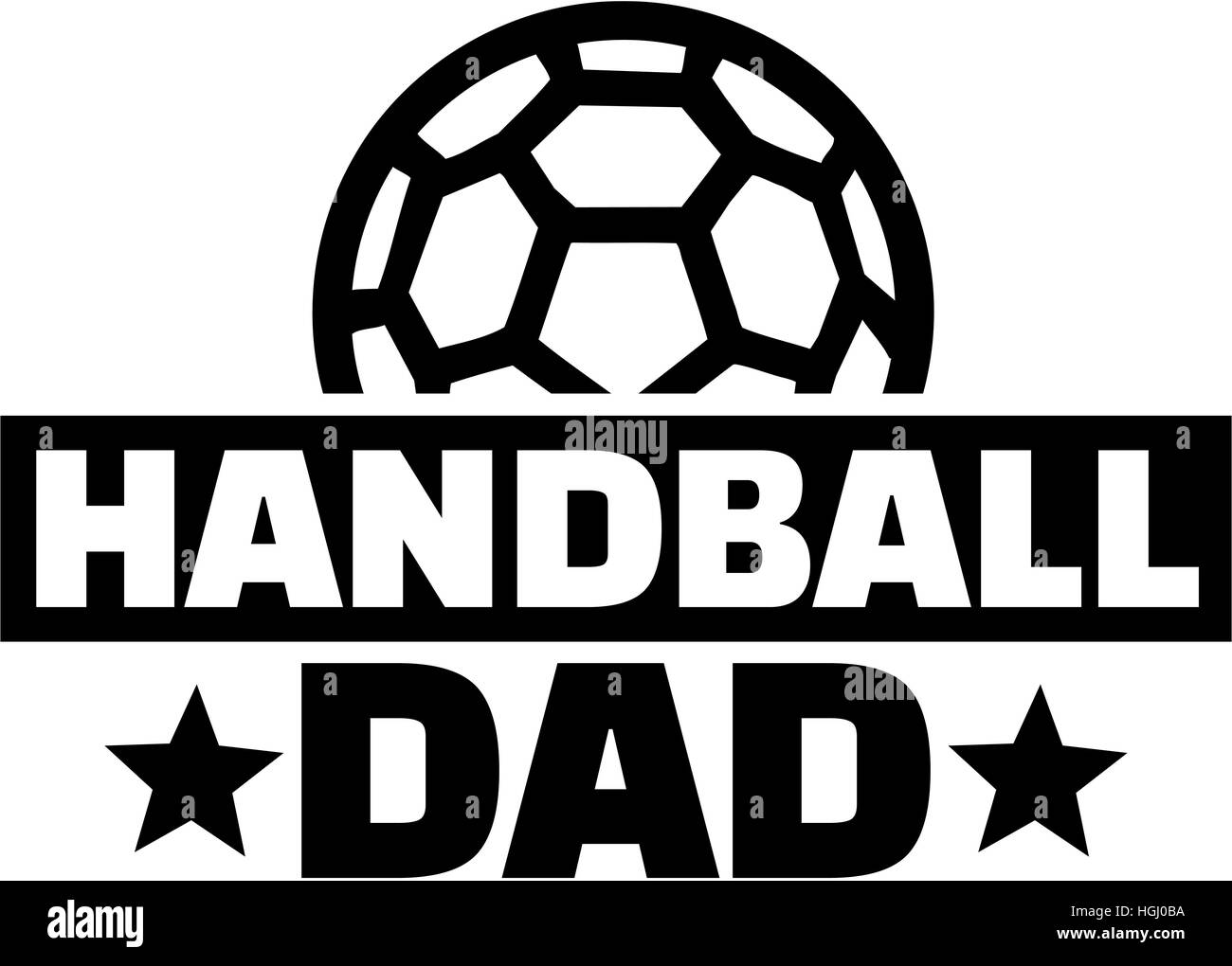 Papa de handball Banque D'Images