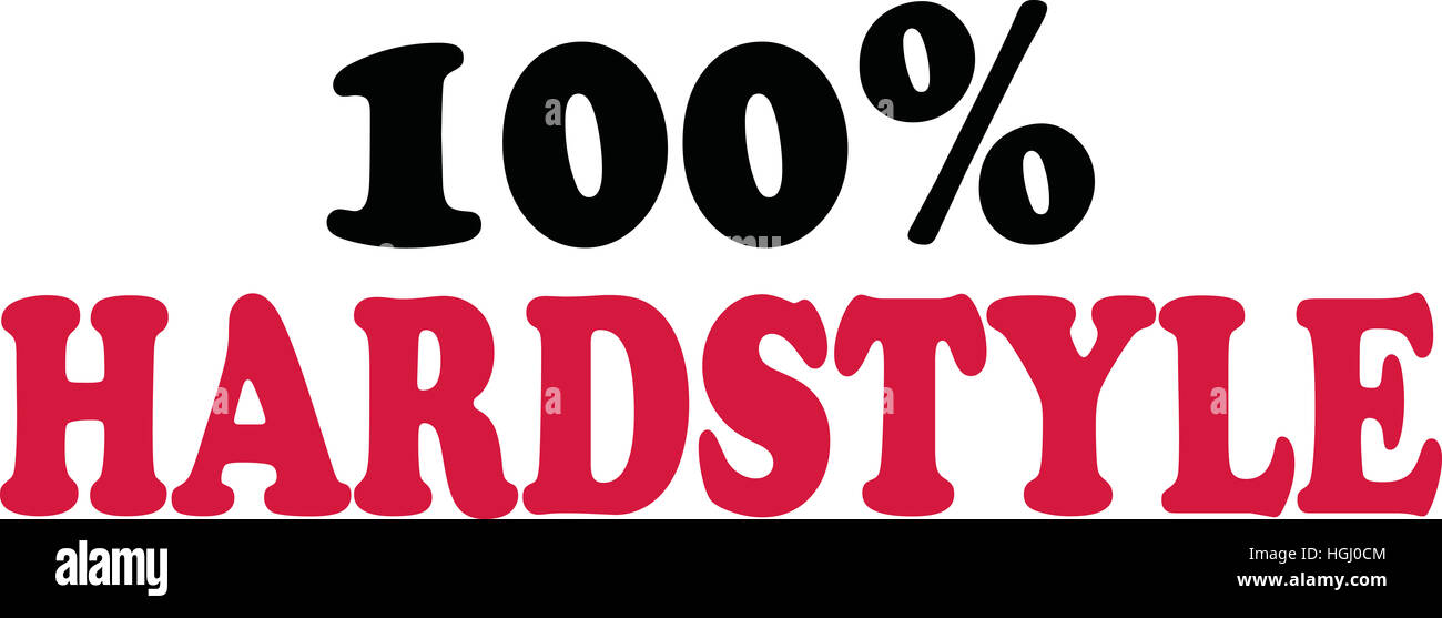 100 % Hardstyle Banque D'Images