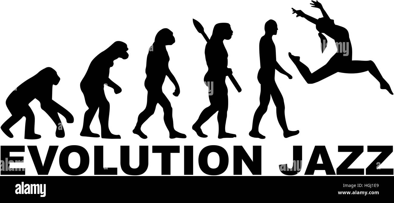 Évolution de la danse jazz Banque D'Images