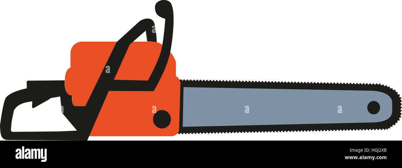 Scie à chaîne Banque D'Images