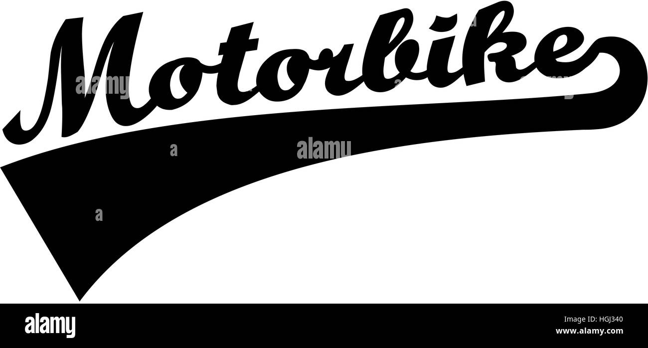Mot de moto retro Banque D'Images