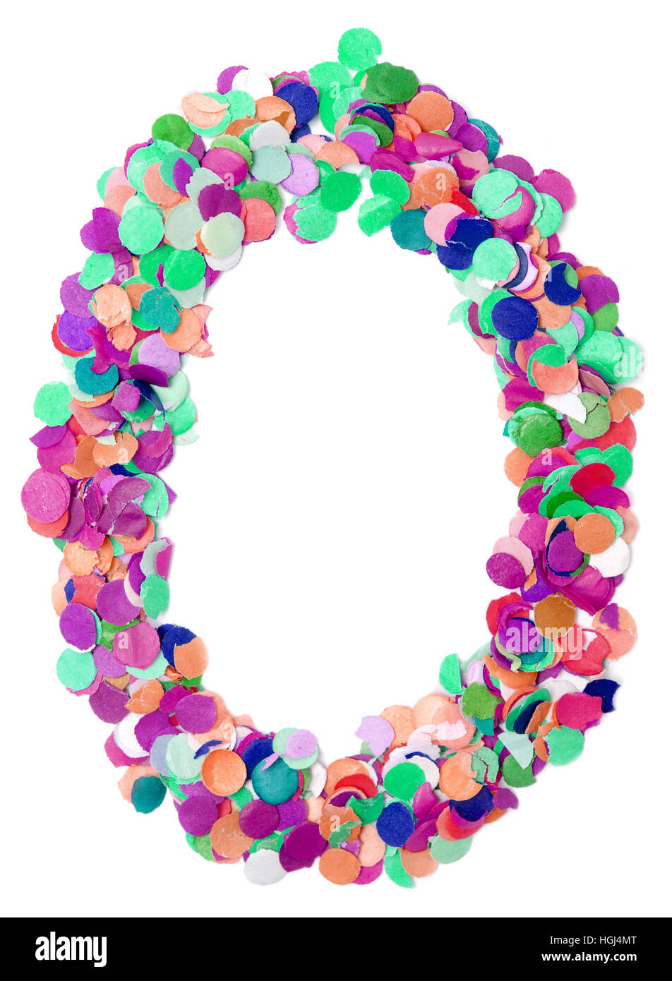 Lettre décorative O Banque D'Images