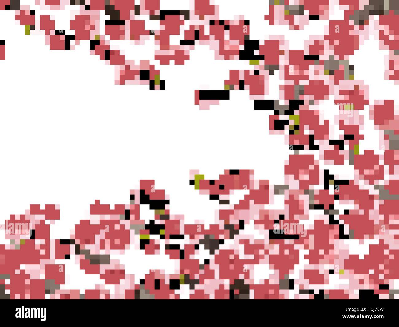 Branches de fleurs sakura rose. EPS 10 Illustration de Vecteur