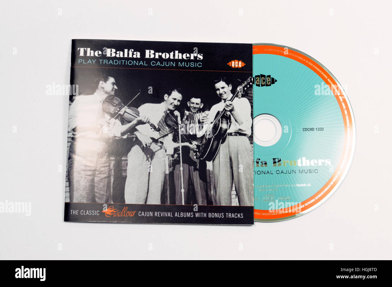 L'Balfa Brothers 'Jouer' album de musique Cajun traditionnel Banque D'Images