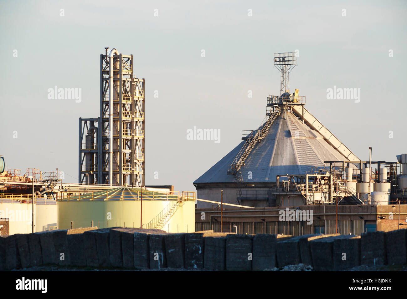Installation industrielle complexe au power station Banque D'Images