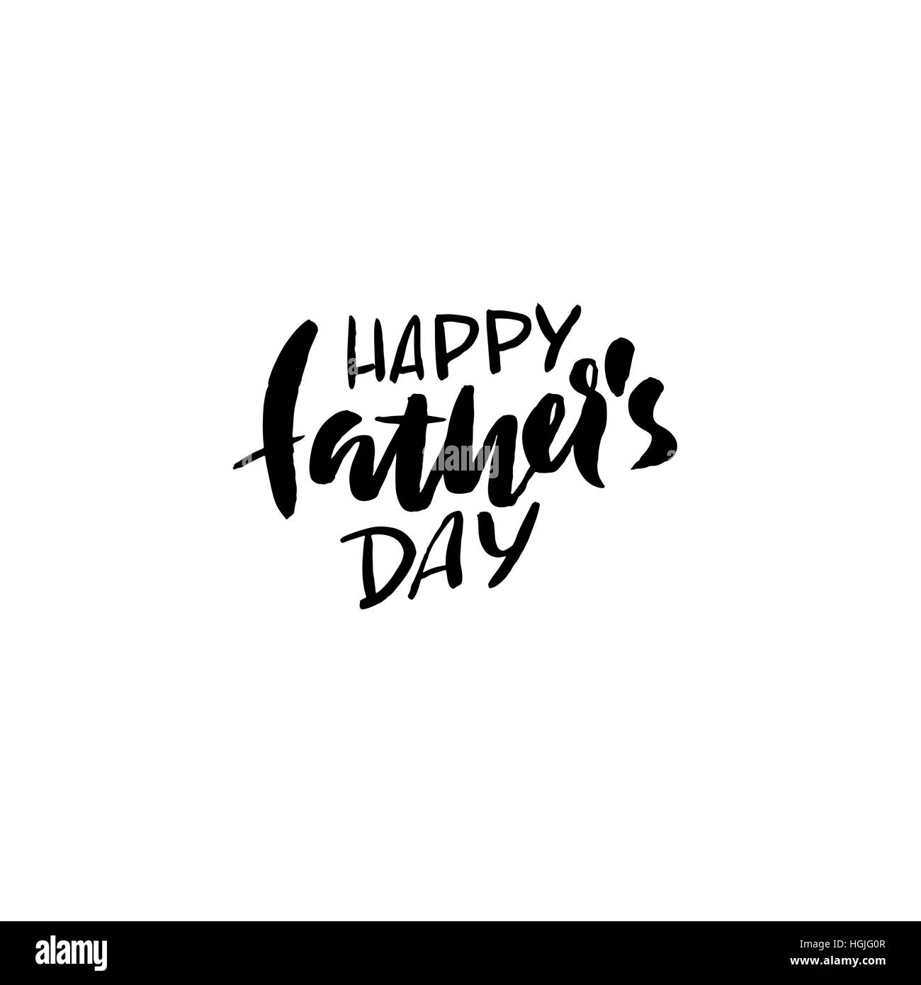 Heureux le jour de père de l'inscription. Vector illustration. Father's Day Greeting card modèle logo. Heureux pères jours lettrage. Illustration de Vecteur