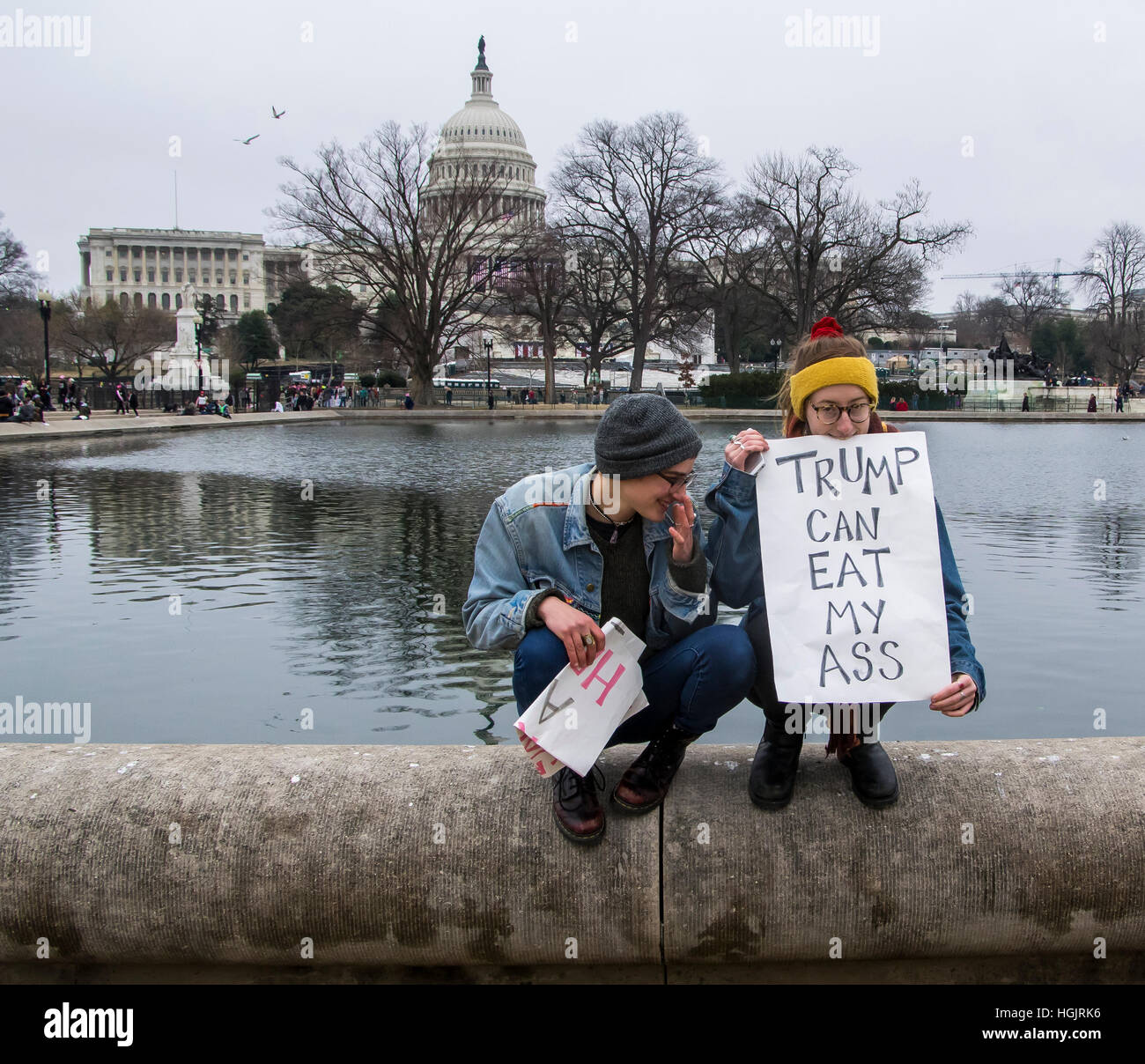 Washington, DC, USA. 21 Jan, 2017. Marche des femmes à Washington, D.C. Crédit : Darryl Smith/Alamy Live News Banque D'Images