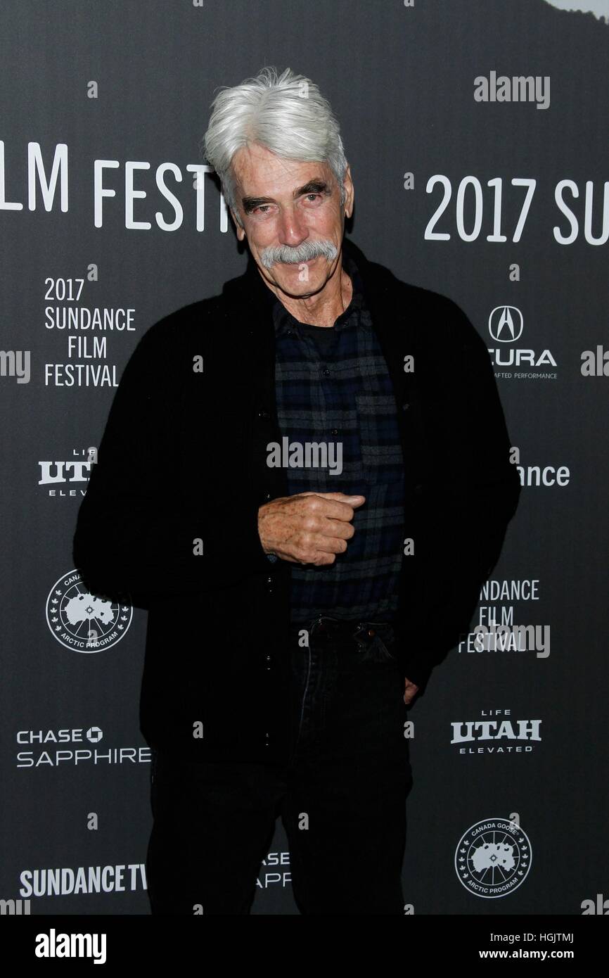 Park City, USA. 21 Jan, 2017. Sam Elliott aux arrivées de 'Le héros' en première mondiale au Festival du Film de Sundance 2017, le théâtre de la bibliothèque, Park City. Credit : James Atoa/Everett Collection/Alamy Live News Banque D'Images