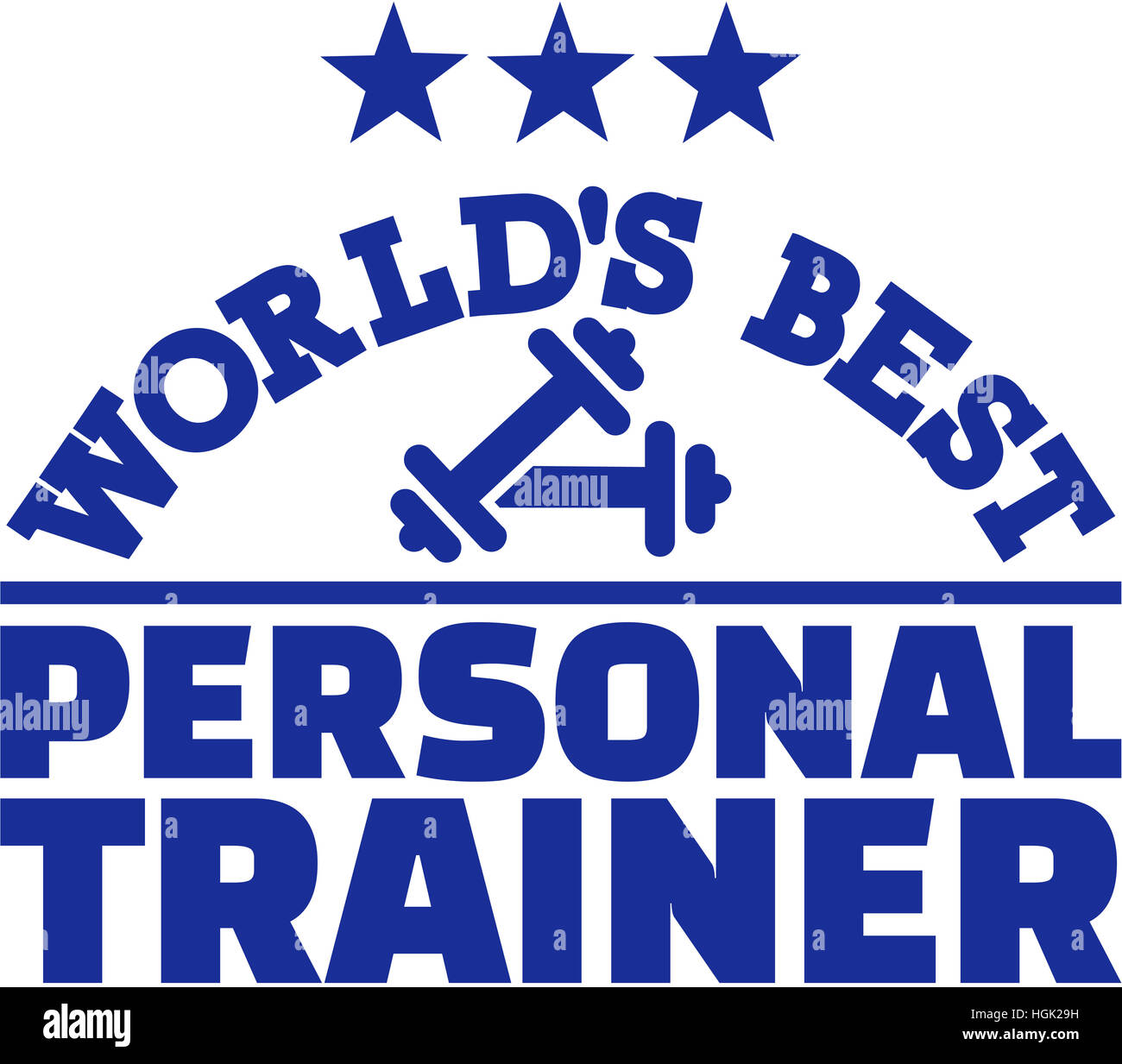 World's best personal trainer Banque D'Images