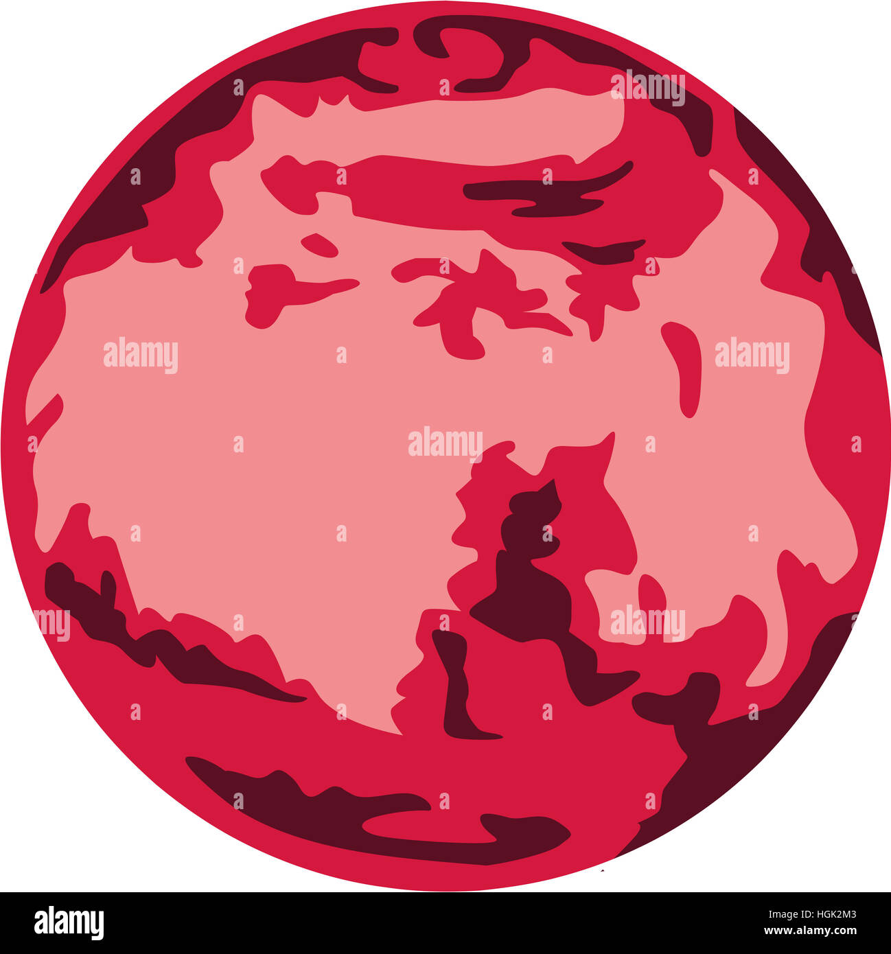 Symbole de la planète mars Banque de photographies et d’images à haute