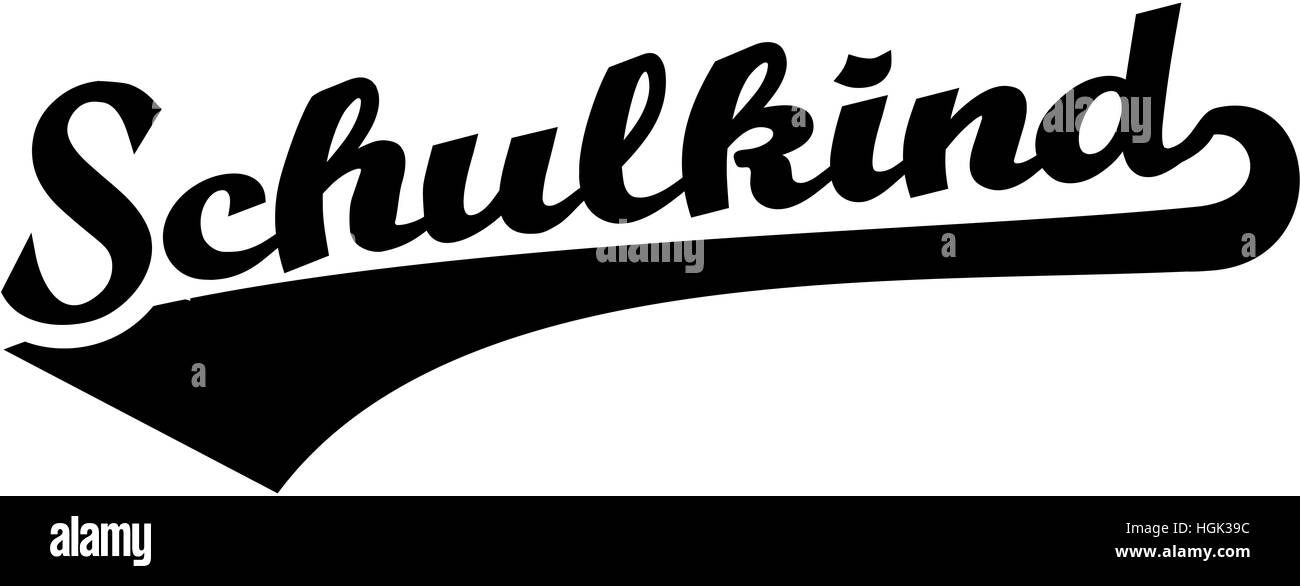 Élève font rétro Banque D'Images