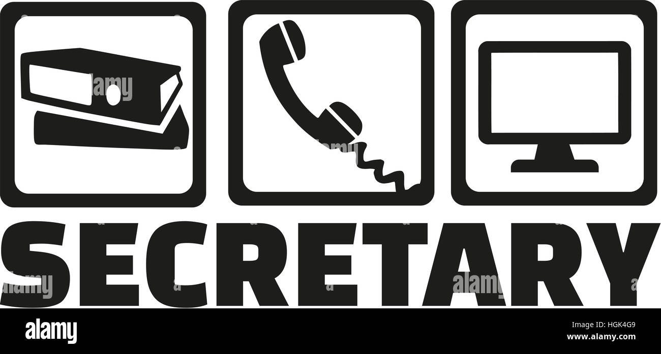 Équipements Secrétaire Banque D'Images