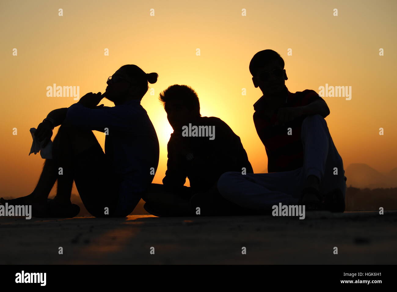 Amis Banque D'Images