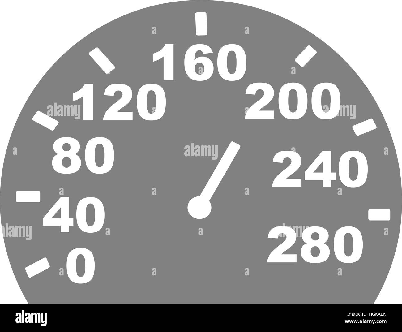 L'indicateur de vitesse gris Banque D'Images