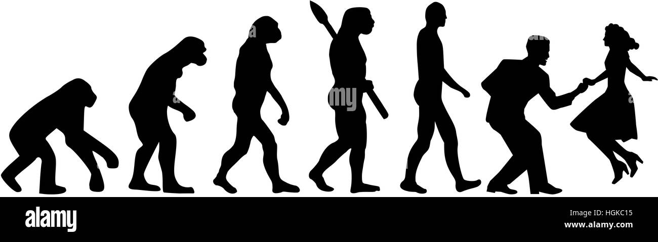 L'évolution de la danse Swing Banque D'Images